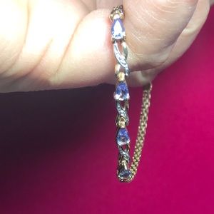 10k Tanzanite Gold Bracelet